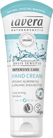 Lavera Basis Sensitiv Hand Cream - Крем за ръце с био бадем и ший от серията Basis Sensitiv - крем