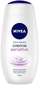 Nivea Creme Sensitive Cream Shower - Душ крем с лайка за чувствителна кожа - душ гел