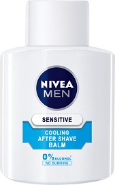 Nivea Men Sensitive Cooling After Shave Balm - Охлаждащ балсам за след бръснене за чувствителна кожа от серията "Sensitive" - балсам