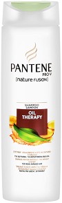 Pаntene Oil Therapy Shampoo - Подхранващ шампоан за слаба и увредена коса - шампоан