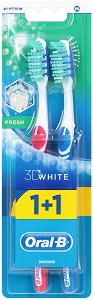 Oral-B 3D White Fresh - Medium -     1 + 1  - 