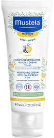 Mustela Nourishing Cream With Cold Cream - Хидратиращ крем за лице за бебета и деца - крем
