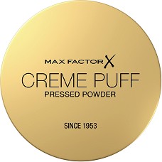 Max Factor Creme Puff Powder Compact - Компактна пудра с високо покритие и матиращ ефект - пудра
