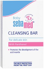 Sebamed Baby Cleansing Bar - Хипоалергенен бeбешки сапун за лице и тяло от серията "Baby Sebamed" - сапун