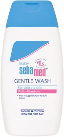 Sebamed Baby Wash Extra Soft - Бебешки измивен гел за деликатна кожа от серията Baby Sebamed - гел