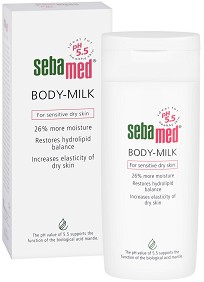 Sebamed Body - Milk - Мляко за тяло за чувствителна и суха кожа от серията "Sensitive Skin" - мляко за тяло