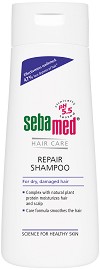 Sebamed Repair Shampoo - Възстановяващ шампоан за изтощена коса от серията "Sensitive Skin" - шампоан