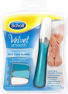 Scholl Velvet Smooth Electronic Nail Care System - Електрическа система за маникюр и педикюр - продукт