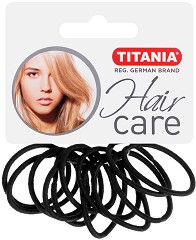Тънки ластици за коса Titania - 12 броя от серията Hair Care - ластик