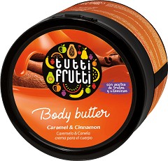 Farmona Tutti Frutti Caramel & Cinnamon Body Butter - Масло за тяло с аромат на карамел и канела от серията "Tutti Frutti Caramel & Cinnamon" - масло