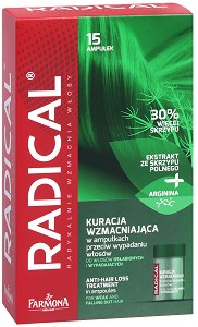 Farmona Radical Anti-Hair Loss Treatment - Комплекс за стимулиране на растежа на косата от серията "Radical" - продукт