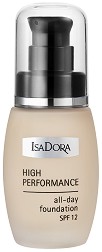 IsaDora High Performance All-Day Foundation - SPF 12 -        -   