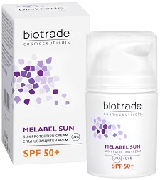 Biotrade Melabel Sun Cream SPF 50+ - Слънцезащитен хидратиращ крем за лице от серията "Melabel" - крем