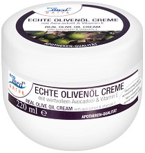 Eco Med Natur Real Olive Oil Cream - Крем за лице с маслина, авокадо и витамин E - крем