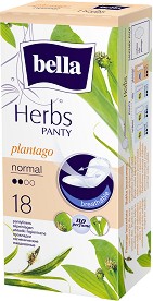 Bella Herbs Panty Plantago Normal - Ежедневни превръзки - 18 броя - дамски превръзки
