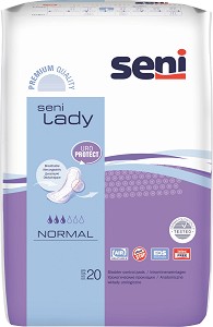 Seni Lady Uro Protect Normal - Урологични дамски превръзки - 20 броя - дамски превръзки