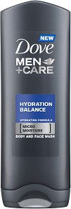 Dove Men+Care Hydration Balance Body & Face Wash -        "Men+Care" -  