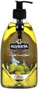 Alvesta Olive Liquid Hand Soap - Течен сапун за ръце с аромат на маслина - сапун