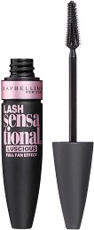 Maybelline Lash Sensational Luscious Full Fan Effect Mascara - Спирала за обемни и извити мигли с наситен черен цвят - спирала