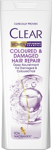 Clear Coloured & Damaged Hair Repair Anti-Dandruff Shampoo -         - 