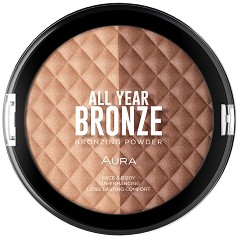 Aura All Year Bronze - Борнзираща пудра за лице и тяло - пудра