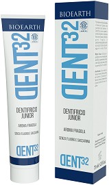 Bioearth Dent32 Dentifricio Junior - Aroma Fragola -           "Dent32" -   