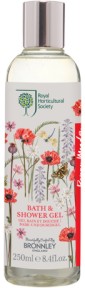 Bronnley RHS Poppy Meadow Bath & Shower Gel -         "Poppy Meadow" -  