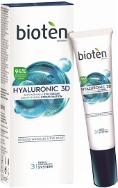 Bioten Hyaluronic 3D Antiwrinkle Eye Cream - Околоочен крем против бръчки от серията "Hyaluronic 3D" - крем
