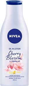 Nivea Cherry Blossom & Jojoba Oil Body Lotion - Лосион за тяло с масло от жожоба и аромат на черешов цвят - лосион