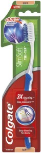 Colgate SlimSoft Tri-Tip Toothbrush - Soft -       - 