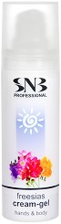 SNB Freesias Cream-Gel Hands & Body - Крем-гел за ръце и тяло за всеки тип кожа с аромат на фрезии - крем