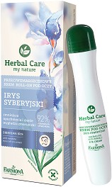 Farmona Herbal Care Siberian Iris Anti-Wrinkle Eye Roll-On Cream - Околоочен крем-ролон против стареене и тъмни кръгове от серията "Herbal Care" - крем