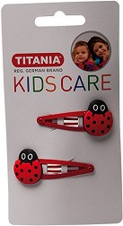Детски фиби за коса с калинки Titania - 2 броя от серията Kids Care - детски аксесоар