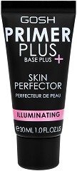 Gosh Primer Plus Skin Perfector Illuminating - Озаряваща основа за грим - продукт