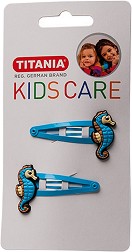 Детски фиби за коса с морски кончета Titania - 2 броя от серията Kids Care - детски аксесоар