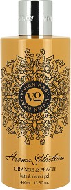 Vivian Gray Aroma Selection Orange & Peach Bath & Shower Gel -       2  1         Aroma Selection - 