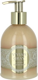 Vivian Gray Romance Vanilla & Patchouli Luxury Cream Soap -             "Romance Vanilla & Patchouli" - 