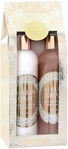 Подаръчен комплект Vivian Gray Romance - Лосион за тяло и душ гел от серията Vanilla & Patchouli - продукт