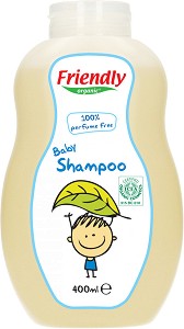 Friendly Organic Baby Shampoo - Бебешки шампоан без парфюм - шампоан