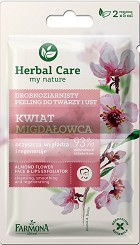 Farmona Herbal Care Almond Flower Face & Lips Exfoliator - Скраб за лице и устни 2 x 5 ml от серията "Herbal Care" - продукт