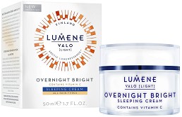 Lumene Valo Overnight Bright Sleeping Cream - Нощен крем за лице с витамин C от серията "Valo" - крем