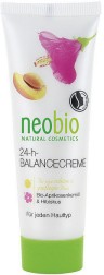 Neobio 24H Balance Cream - Балансиращ крем за лице с кайсия и хибискус - крем