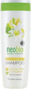 Neobio Gloss & Repair Shampoo - Възстановяващ шампоан за блясък с лилиум и моринга - шампоан