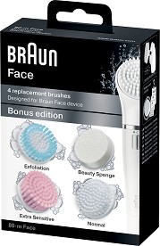 Braun Face 4 Replacement Brushes 80-M -   3         - 