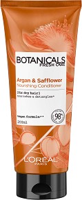 L’Oreal Botanicals Argan & Safflower Nourishing Conditioning - Балсам за суха коса с арган и шафранка от серията "Botanicals - Argan & Safflower" - балсам