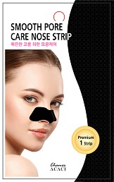 Chamos Acaci Smooth Pore Care Nose Strip - Почистваща лепенка за нос против черни точки от серията "Acaci" - продукт