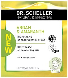 Dr. Scheller Argan & Amaranth Sheet Mask -         Argan & Amaranth - 