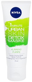 Nivea 1 Minute Urban Detox Mask + Purify -         - 