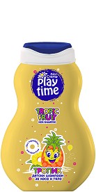Детски шампоан за коса и тяло Play Time - С аромат на тропически плодове от серията Play Time - шампоан