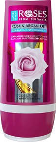 Nature of Agiva Rose & Argan Oil Damaged Hair Conditioner - Балсам за изтощена коса с розова вода и масло от арган от серията "Roses" - балсам